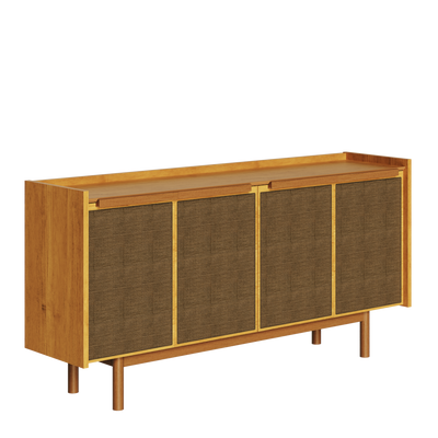 Balcão Buffet Dune Imcal 180cm 4 Portas Nature