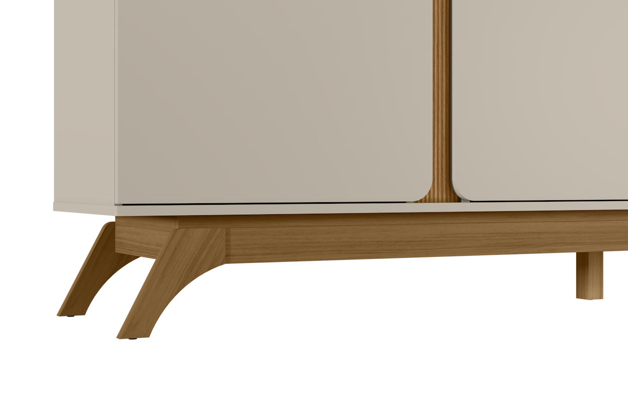 Rack Istambul Linea 200cm Nature e Off White