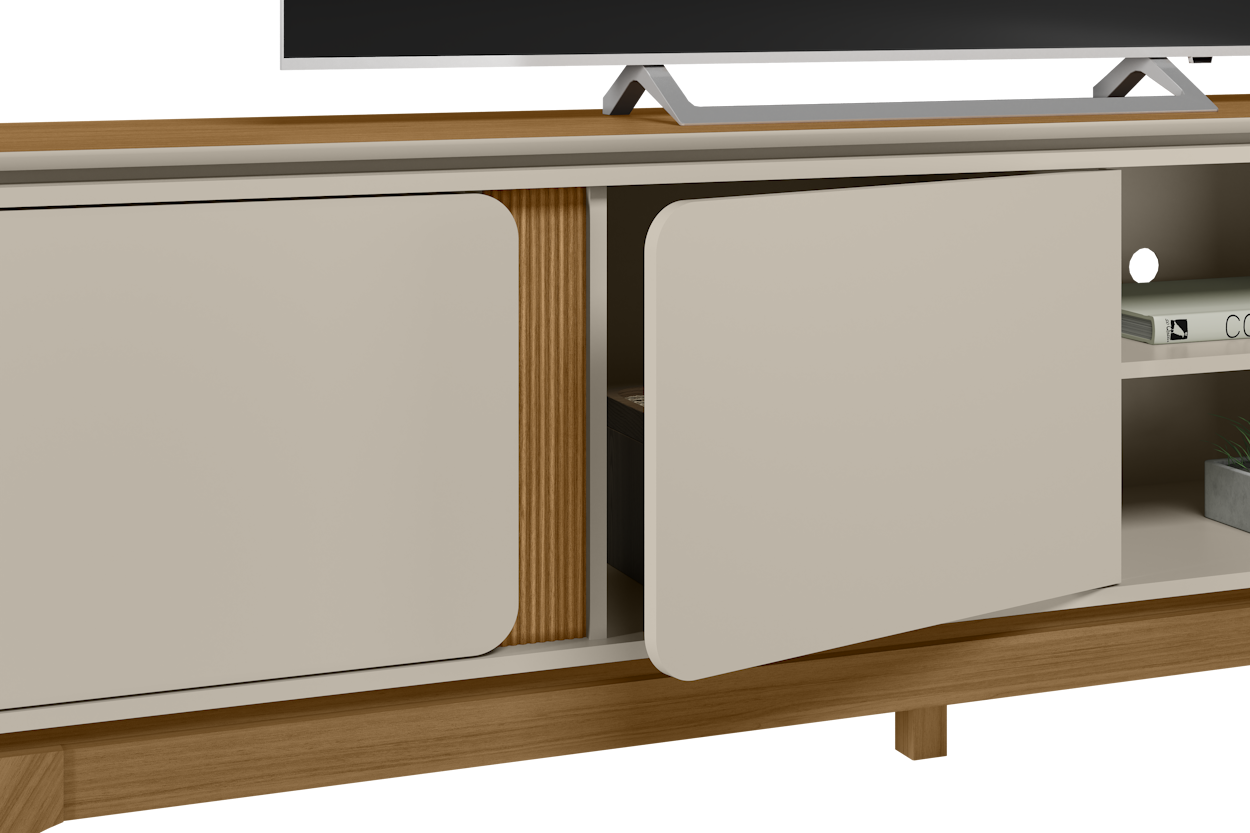 Rack Istambul Linea 200cm Nature e Off White