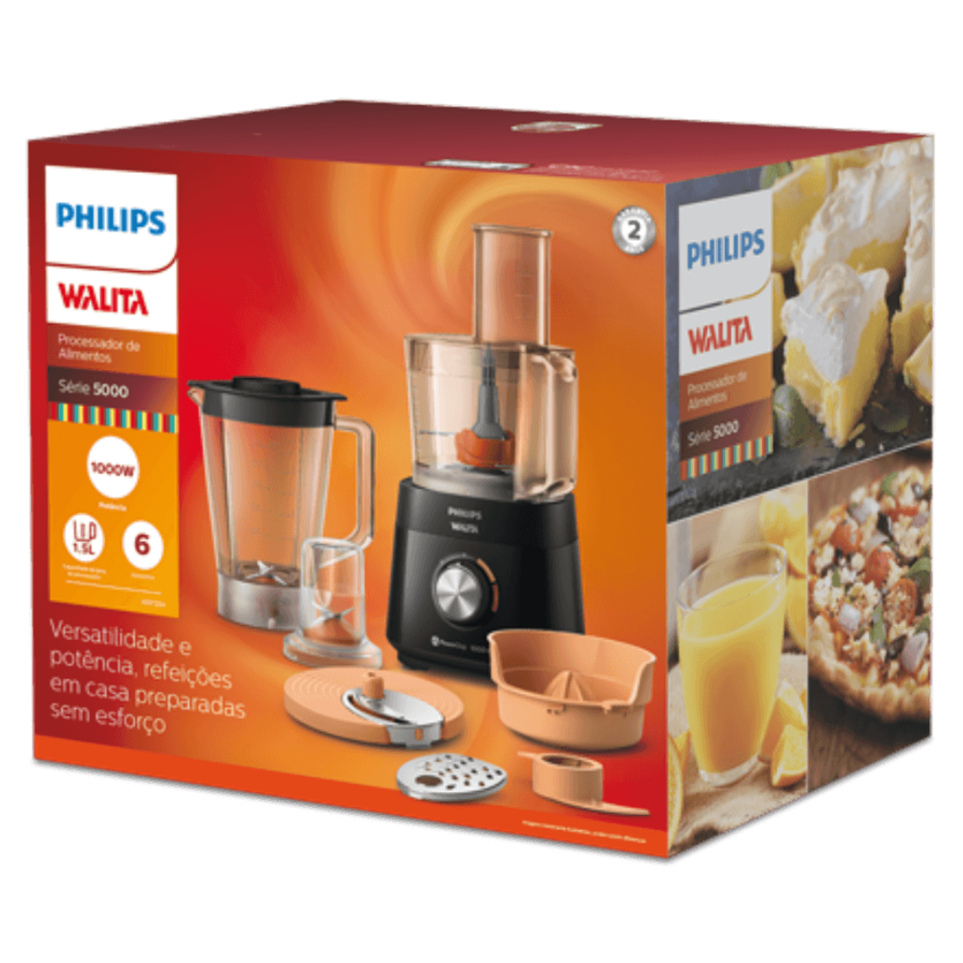 Processador de Alimentos Philips Walita PowerChop HR7304 1000W 220V