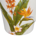 Caneca em Vidro Opalino Flora Full-Fit 350ml Lírio
