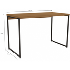 Escrivaninha Industrial Kappesberg LI002 118cm Canela e Preto