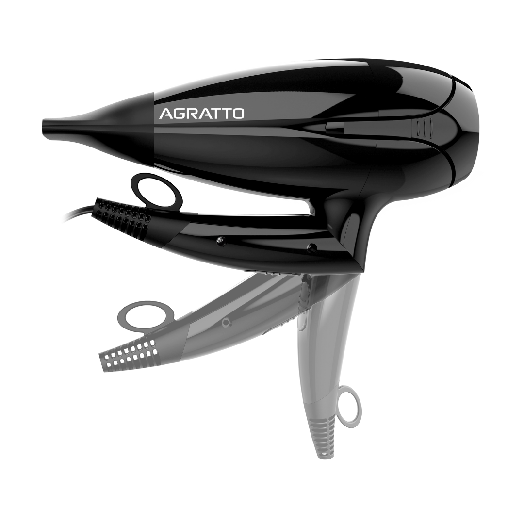 Secador de Cabelo Dobrável Agratto Della 2000W Preto 220V