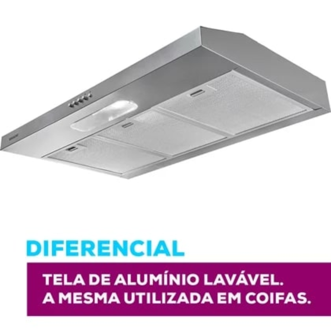 Depurador de Ar Slim 80cm 3 Velocidades Suggar DPS182IX Inox 220V