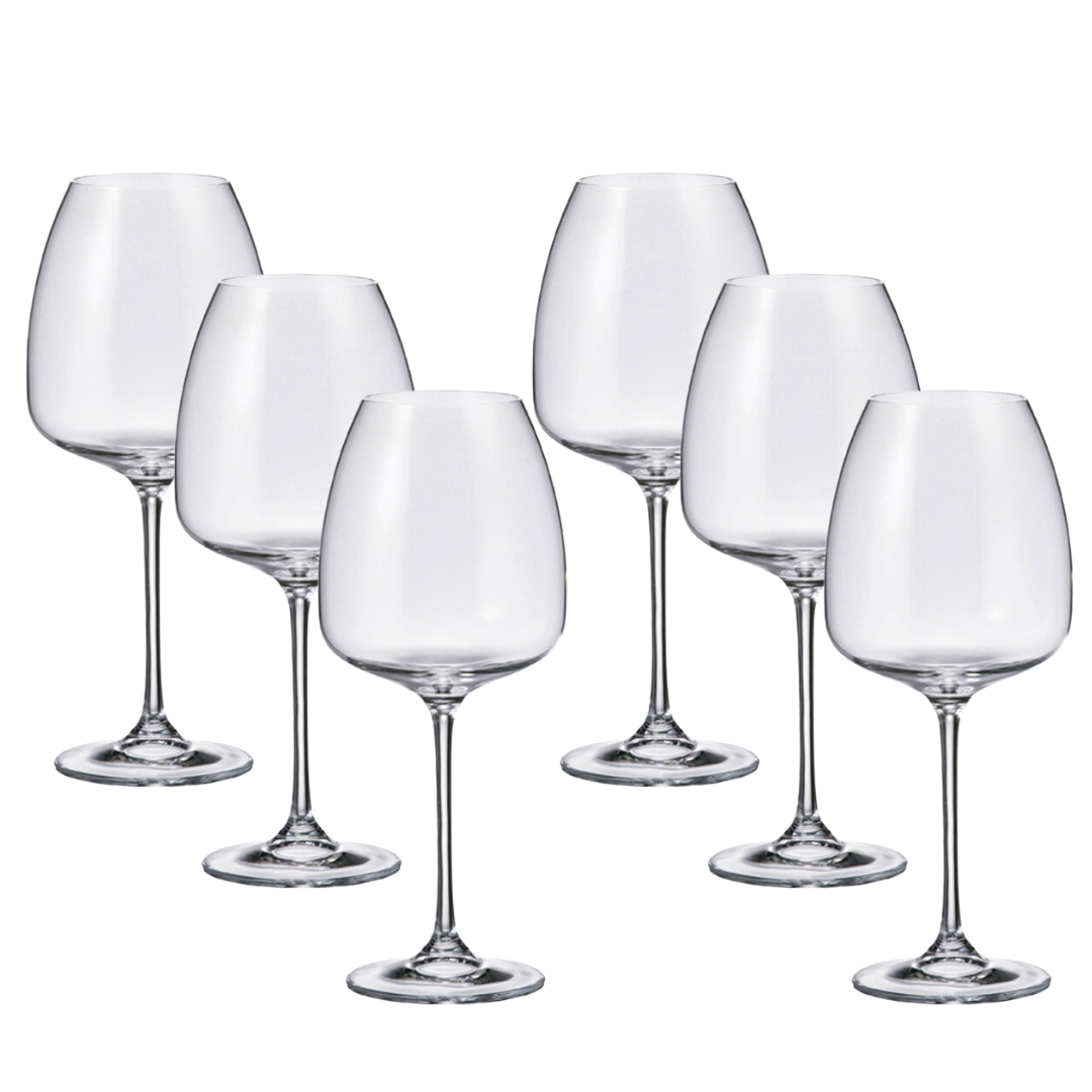 Jogo de 6 Taças para Vinho Tinto Dayhome Alizee 610ml