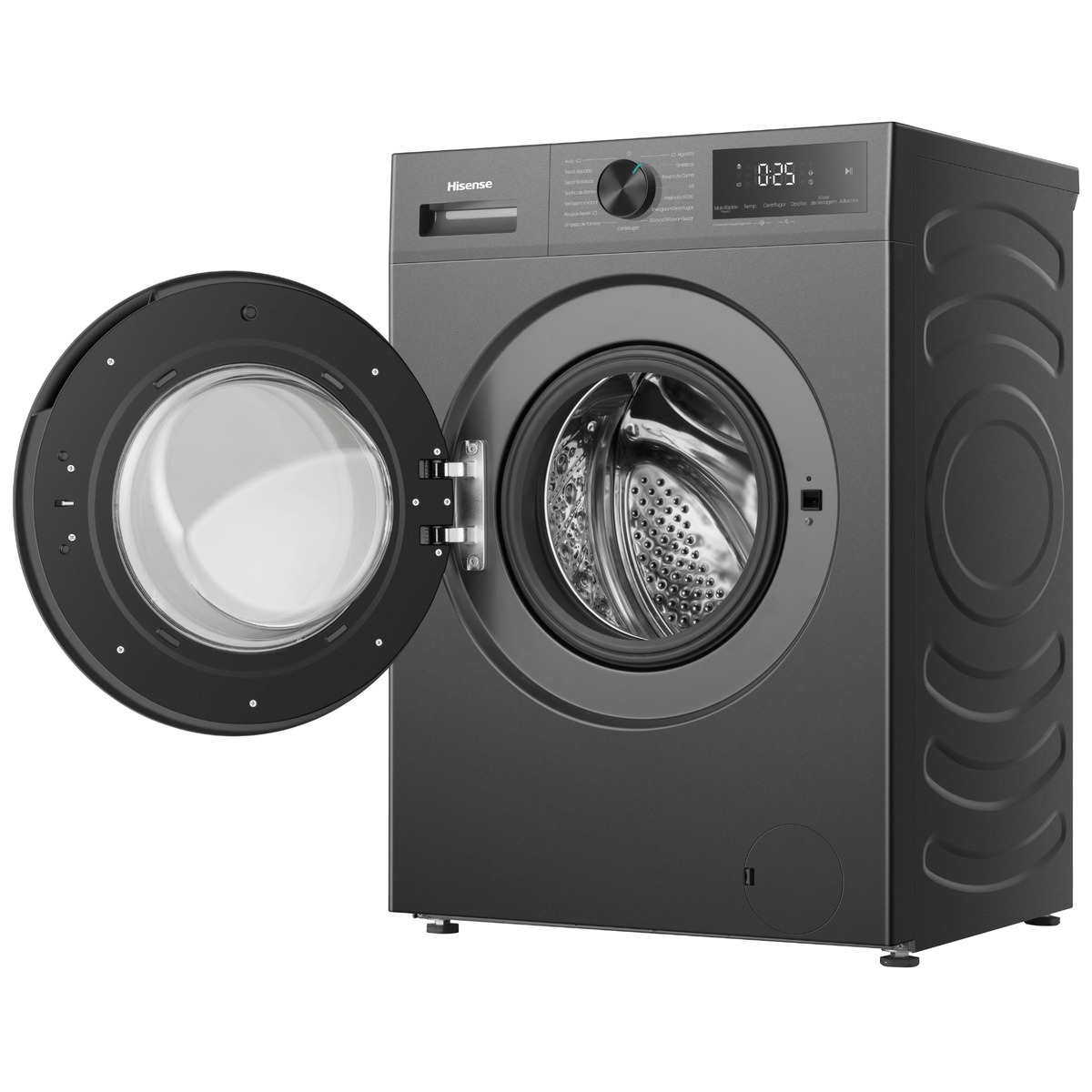 Lava e Seca Hisense 11Kg Infinit Series Compacta iFit Inverter Titanio 220V
