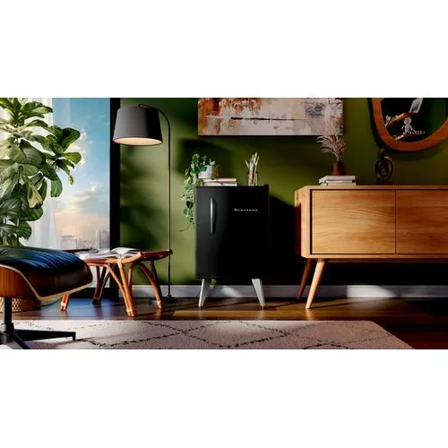 Frigobar Brastemp Retrô 76L BRA08HE Preto 220V