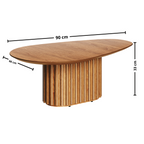 Mesa de Centro Orgânica Imcal 90x33 Tampo Laminado Cinamomo