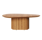 Mesa de Centro Orgânica Imcal 90x33 Tampo Laminado Cinamomo