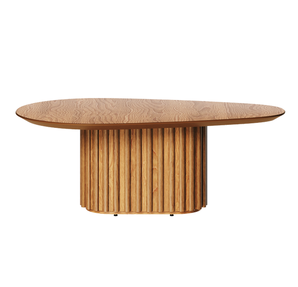 Mesa de Centro Orgânica Imcal 90x33 Tampo Laminado Cinamomo