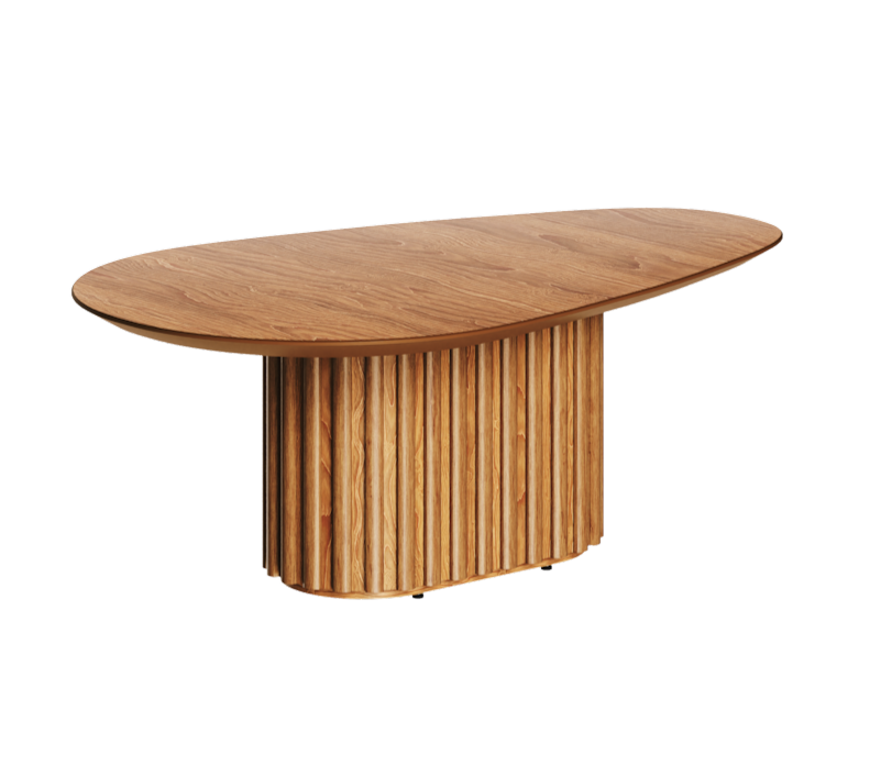 Mesa de Centro Orgânica Imcal 90x33 Tampo Laminado Cinamomo