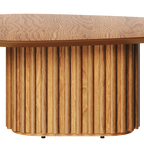 Mesa de Centro Orgânica Imcal 90x33 Tampo Laminado Cinamomo
