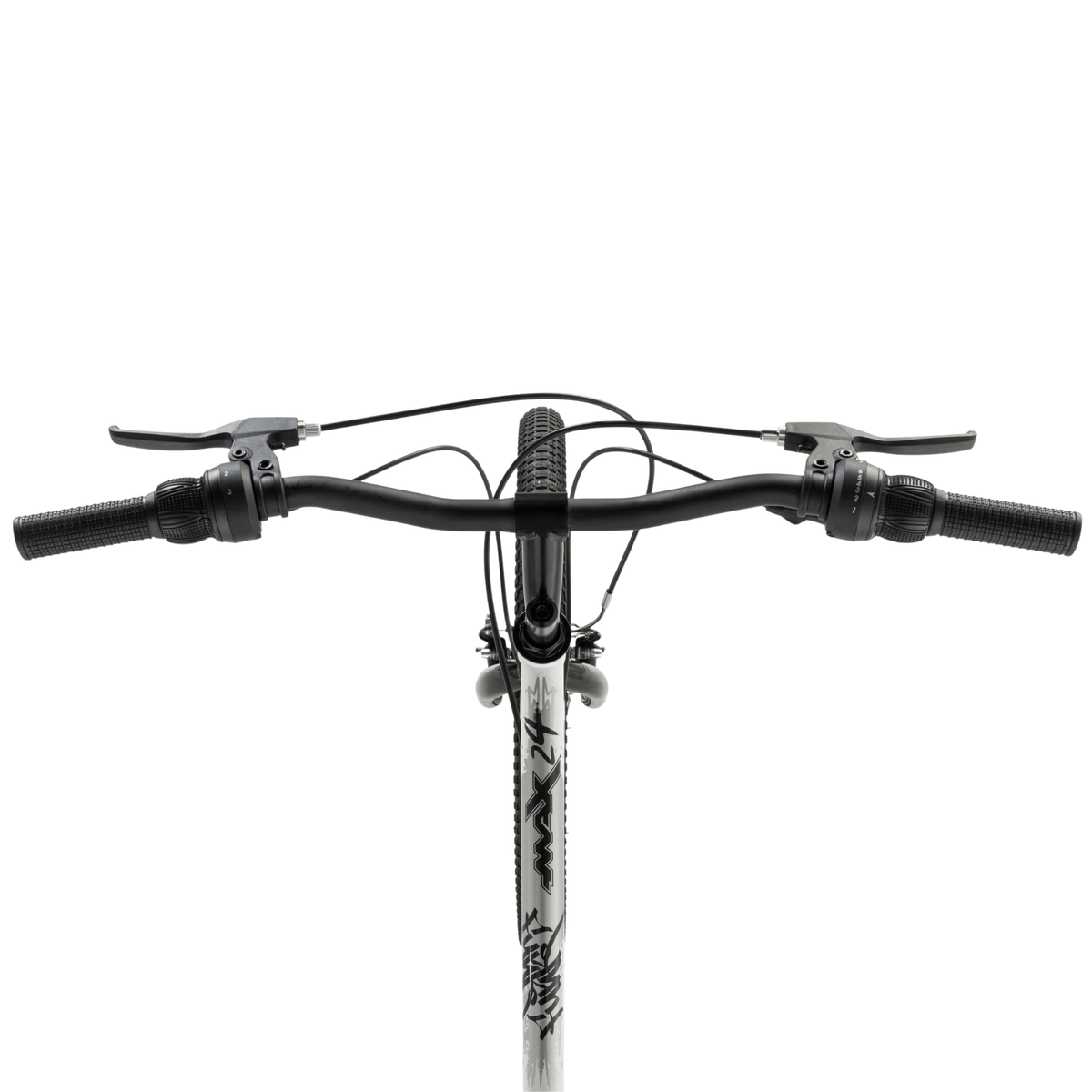 Bicicleta Caloi Aro 24 Max Freio V-Brake 21 Velocidades Branco e Preto