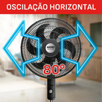 Ventilador de Coluna Arno 40cm VE2C Essential Preto 220V