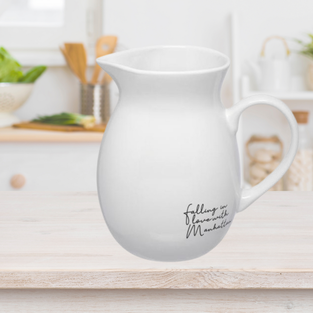 Jarra de Cerâmica  Etilux  Manhattan 1L Branco