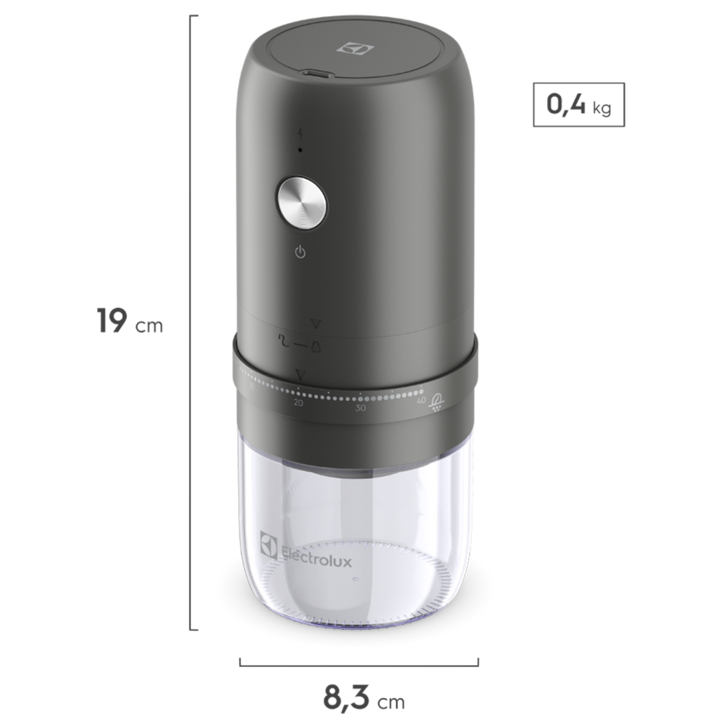 Kit Electrolux Moedor de Café EZY01 + Espumador de Leite EMF10 220V