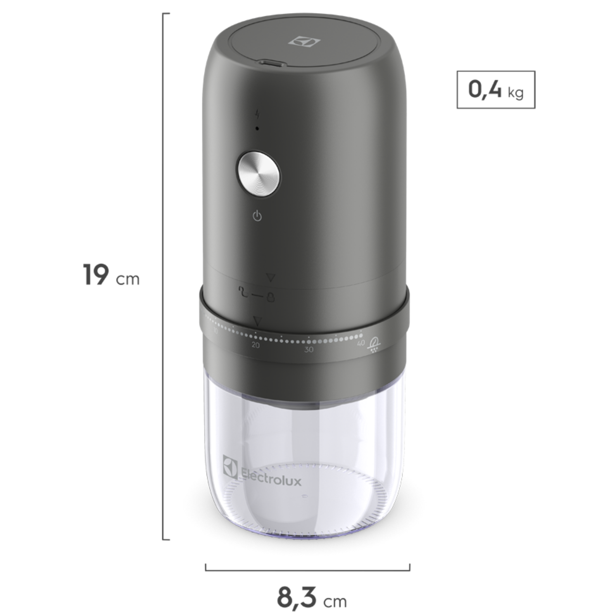 Kit Electrolux Moedor de Café EZY01 + Espumador de Leite EMF10 220V