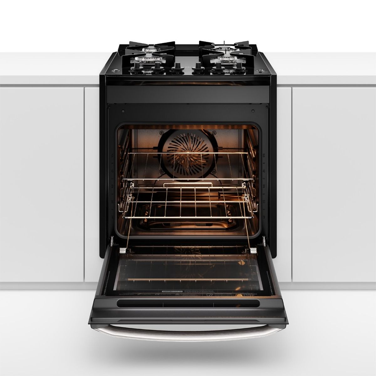 Fogão de Embutir 4 Bocas Electrolux Preto Experience FE4EP com Mesa de Vidro, PerfectCook360 e VaporBake 220V