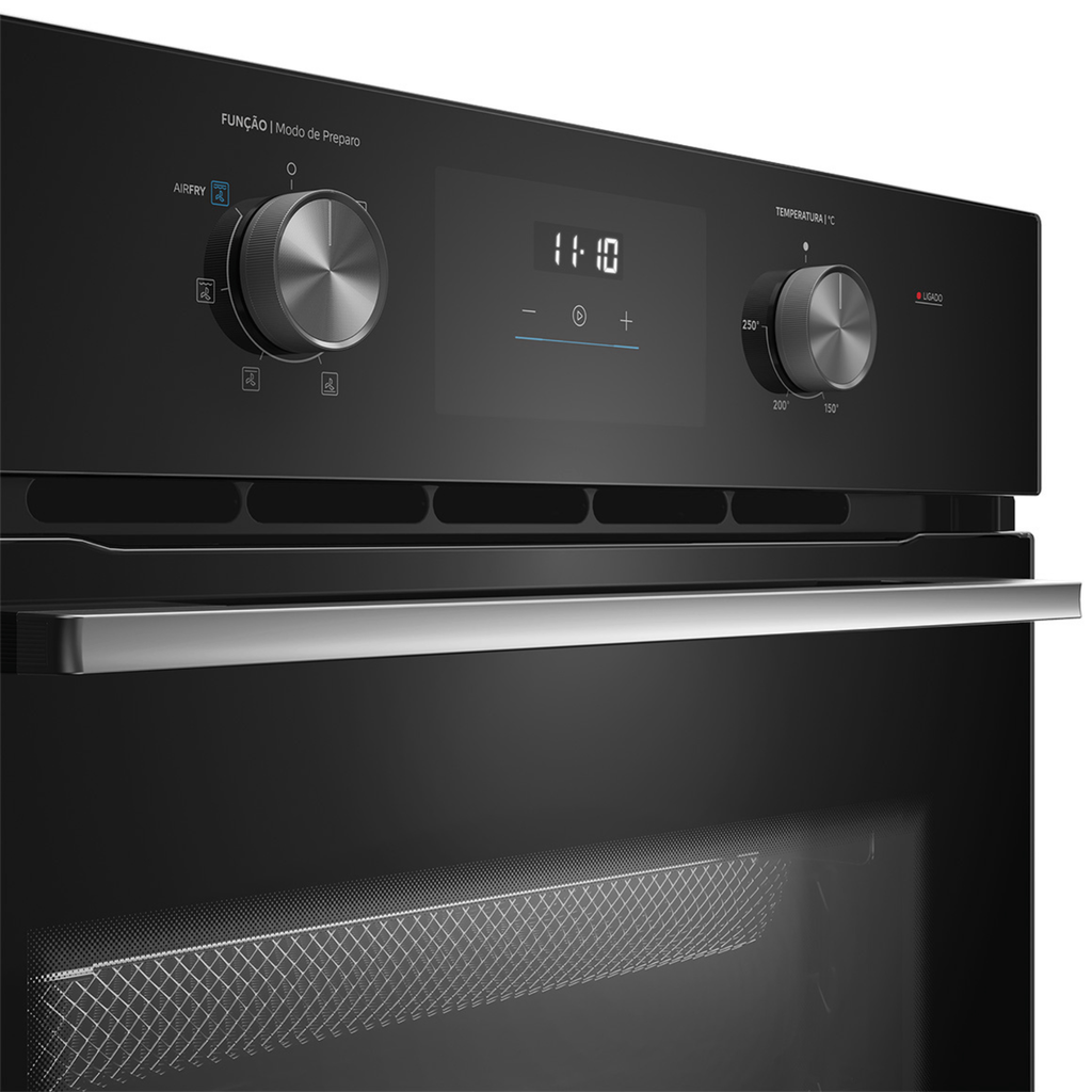 Kit Midea de Embutir Forno Elétrico 68L AirFryer + Micro-ondas 35L 220V
