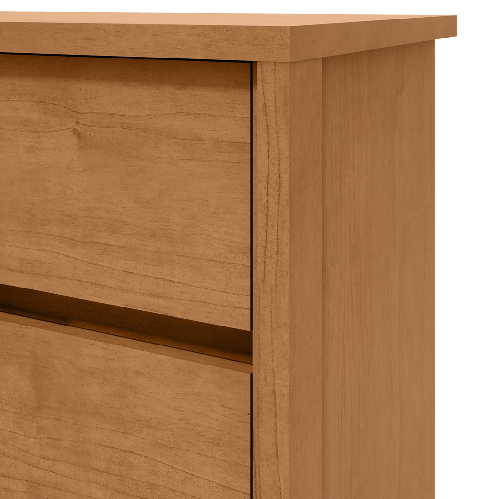 Cômoda Urban Lopas 8 Gavetas 152cm Amêndoa Clean