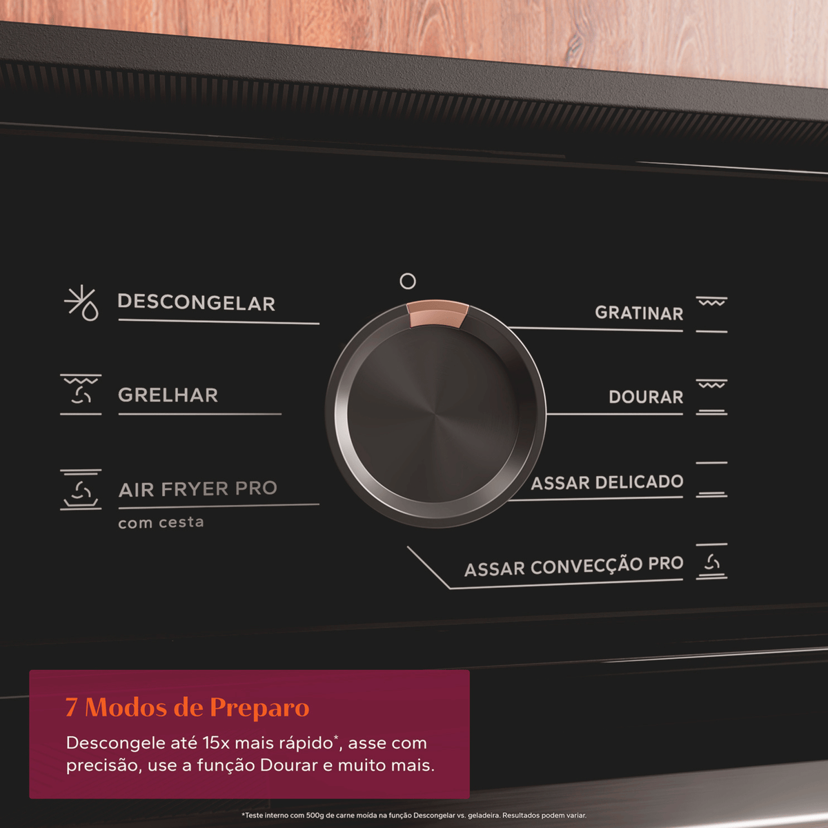 Forno de Embutir Elétrico Brastemp 84L BOX84AE com Air Fryer Pro Preto 220V