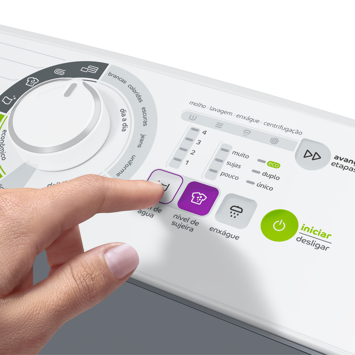 Lavadora de Roupas Consul 18Kg CWK18A Ciclo Edredom Branco 220V