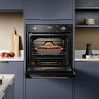Forno de Embutir a Gás Electrolux 80L OE8GH Efficient PerfectCook 360 e Grill Preto 220V
