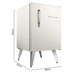 Frigobar Brastemp Retrô 76L BRA08MB Branco 220V