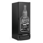 Cervejeira Gelopar 570L GCB-57 Porta Adesivada Beer Preto 220V