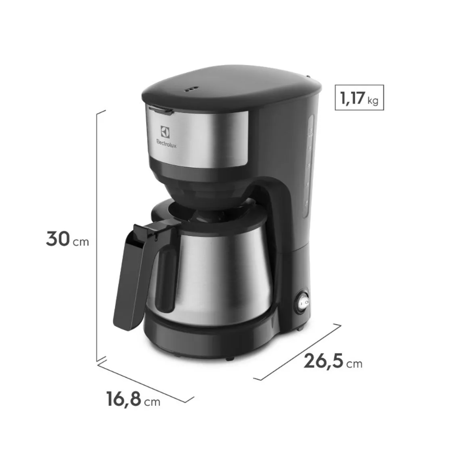 Cafeteira Elétrica Efficient Electrolux  ECM22 com Jarra Inox 220V