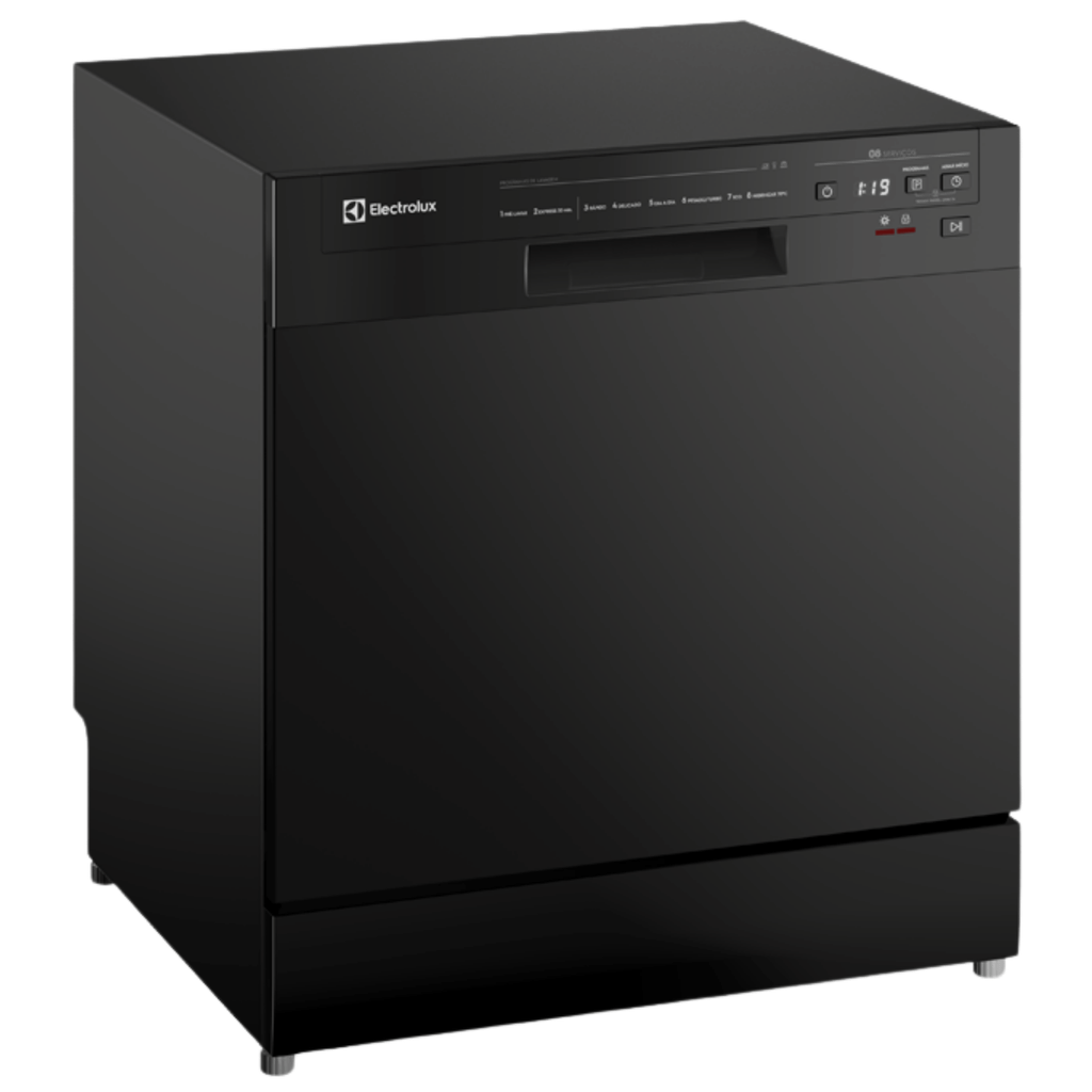 Lava-Louças Electrolux 8 Serviços com Programa Lava & Seca LP08E Preto 220V