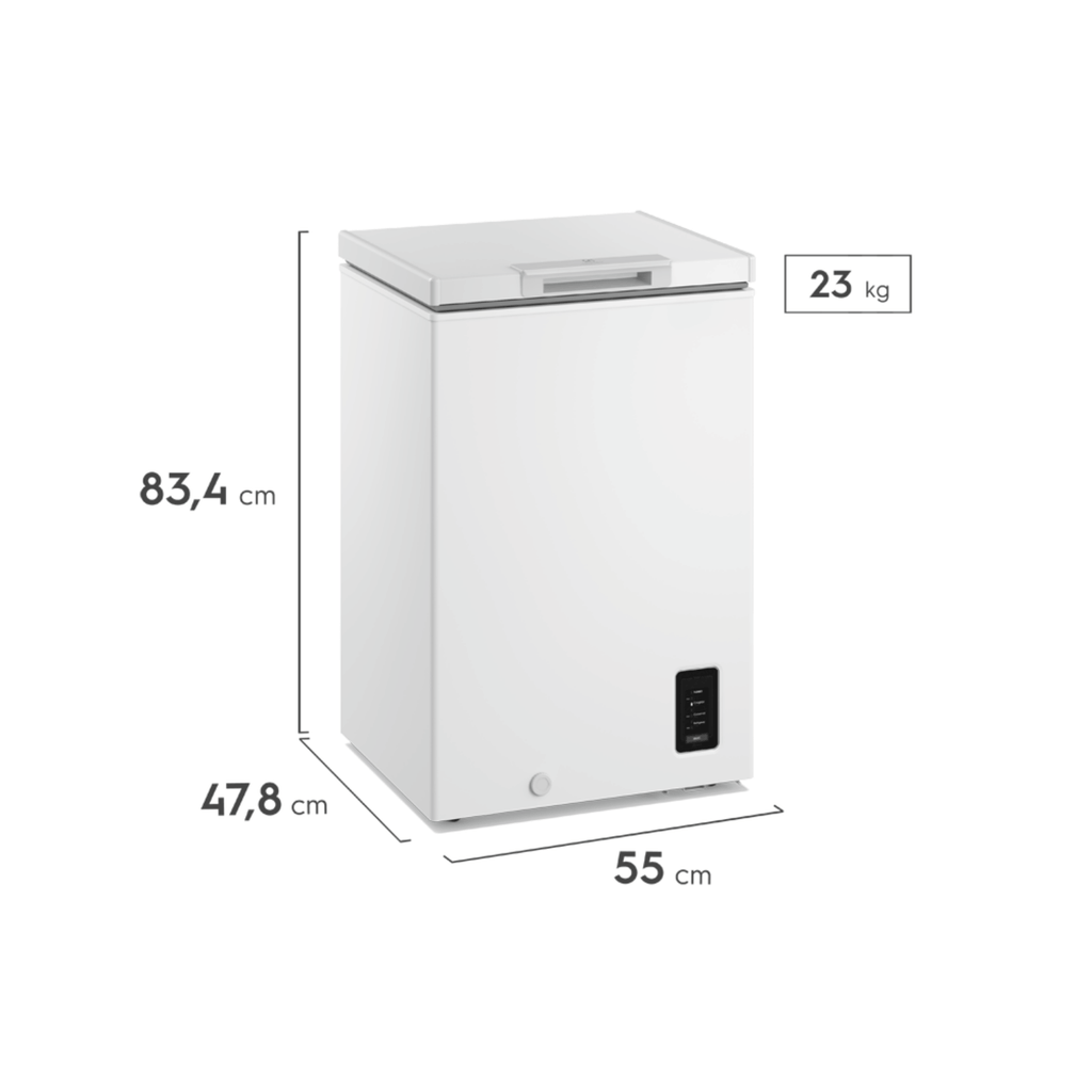 Freezer Horizontal Flex Electrolux 95L HB100 Inverter Iluminação em LED Branco Bivolt
