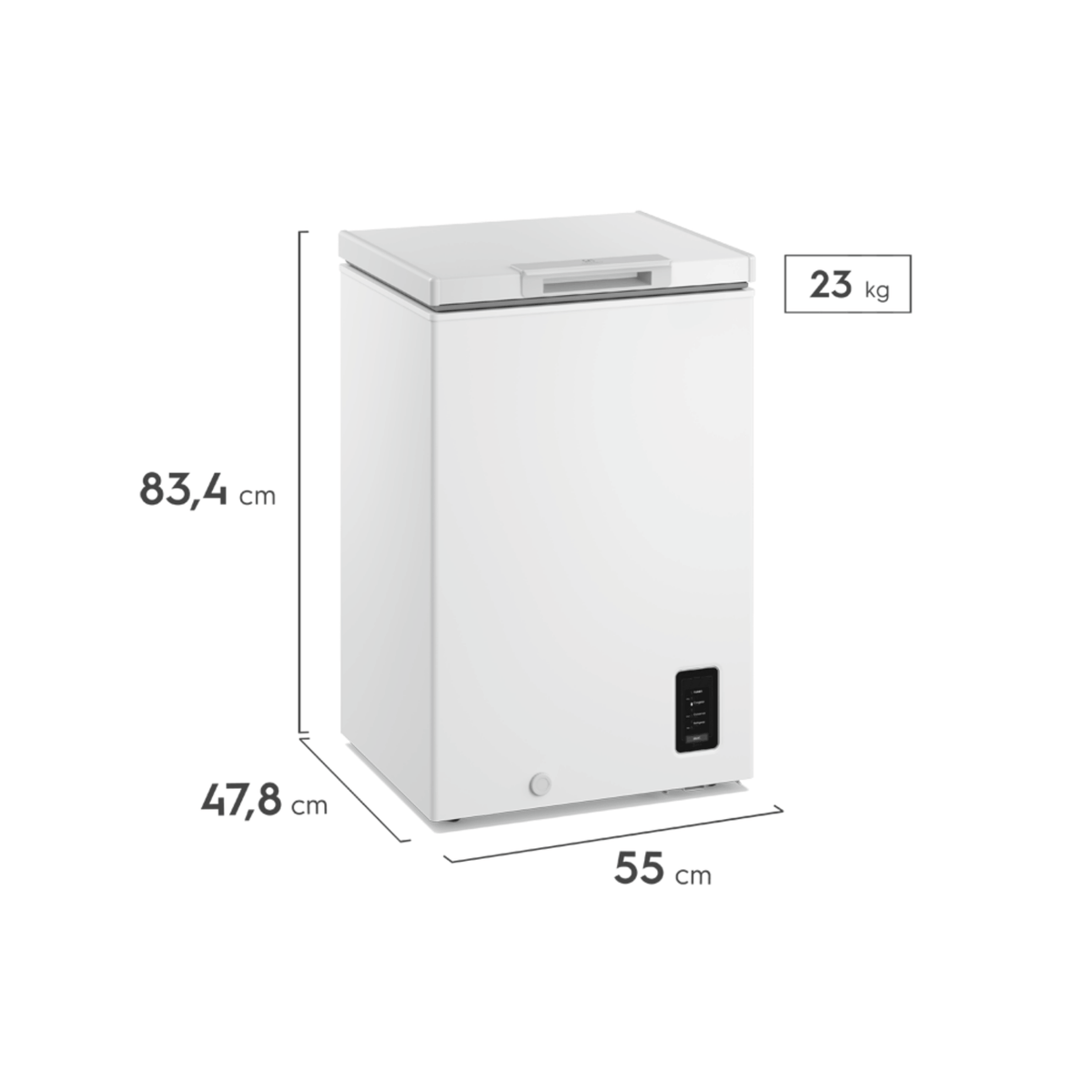 Freezer Horizontal Flex Electrolux 95L HB100 Inverter Iluminação em LED Branco Bivolt