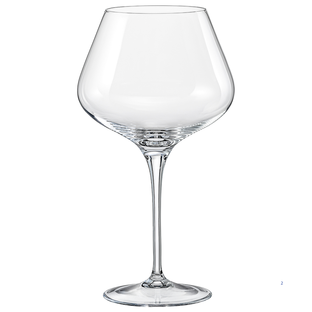 Jogo de 6 Taças para Vinho Dayhome Rebecca Cristal Bohemia 590ml