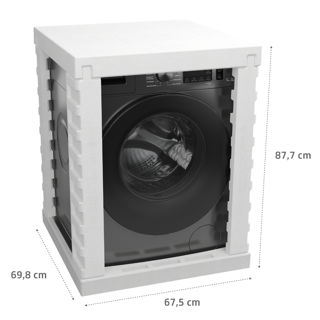 Lava e Seca Brastemp 11kg Smart Sensor Inverter BNO11AS Titanium 220V