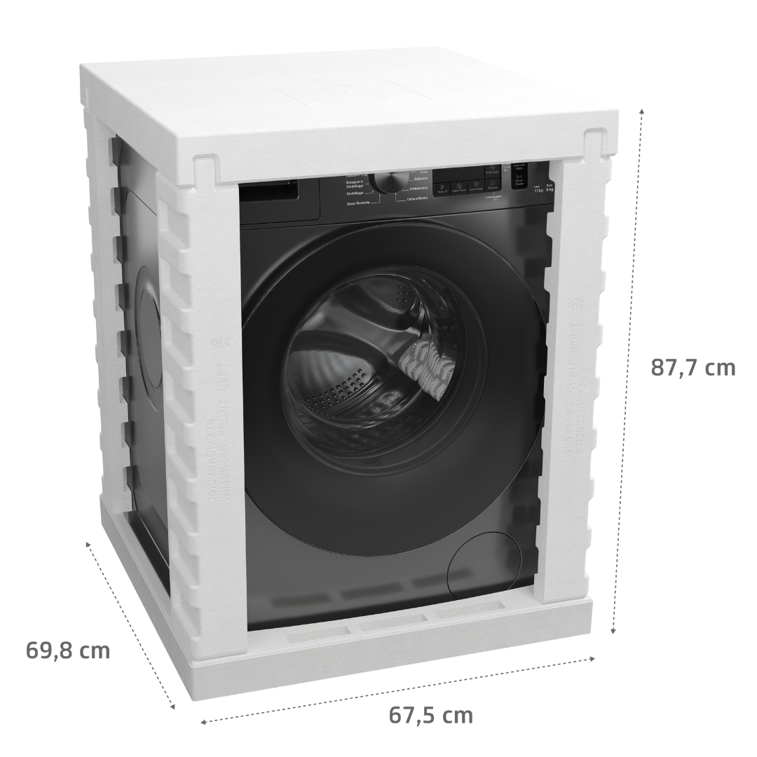 Lava e Seca Brastemp 11kg Smart Sensor Inverter BNO11AS Titanium 220V