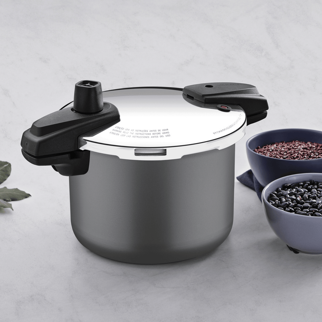 Panela de Pressão Tramontina 4,5L Arizona Indução Antiaderente Starflon Max Titanio