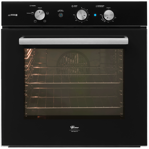 Forno de Embutir Elétrico Fischer 78L Infinity com Air Fryer Preto 220V
