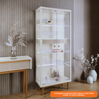 Cristaleira Dune com LED Imcal 74cm Off White