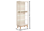 Cristaleira Dune com LED Imcal 74cm Off White