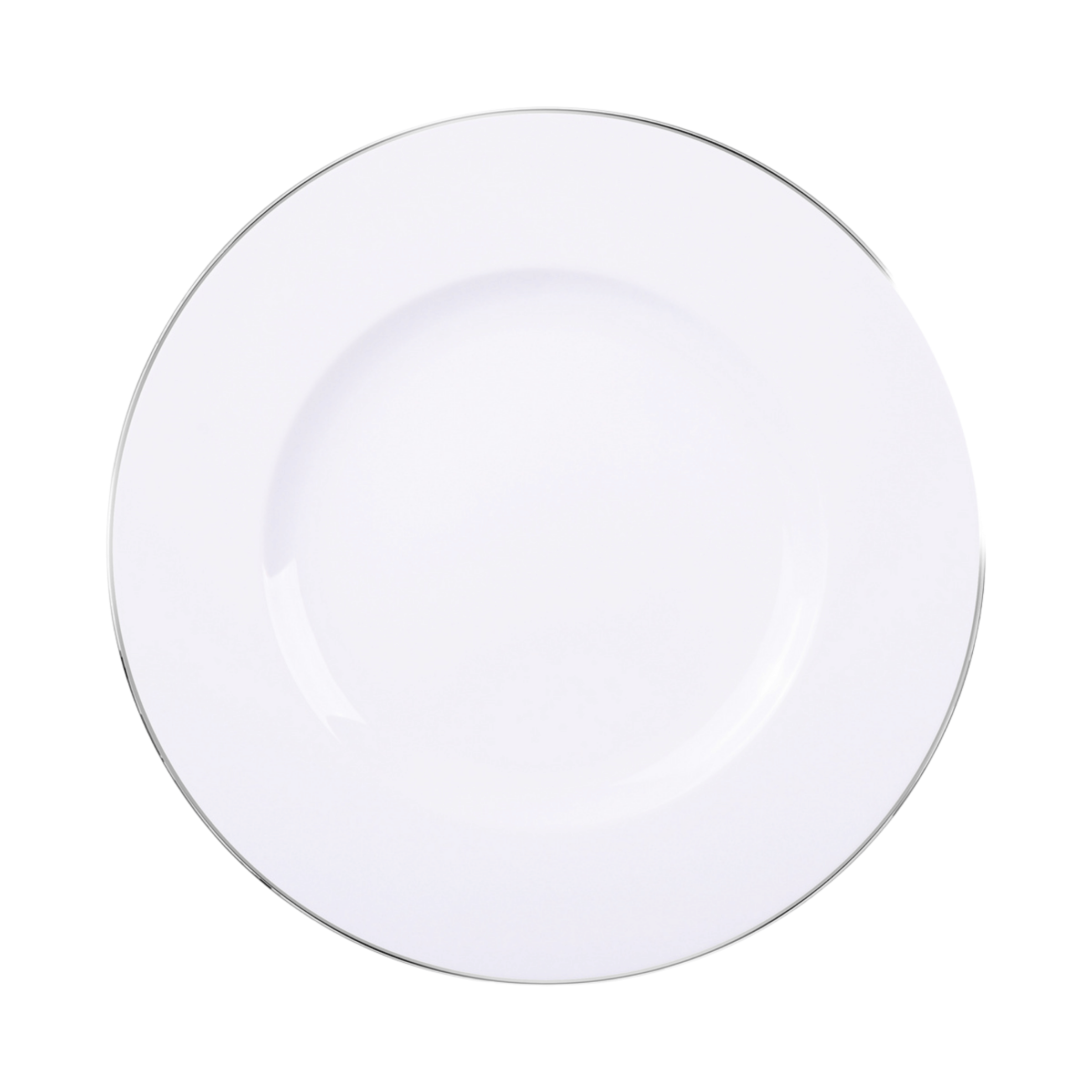 Aparelho de Jantar e Chá 30 Peças Joana em Porcelana Decorada Branca