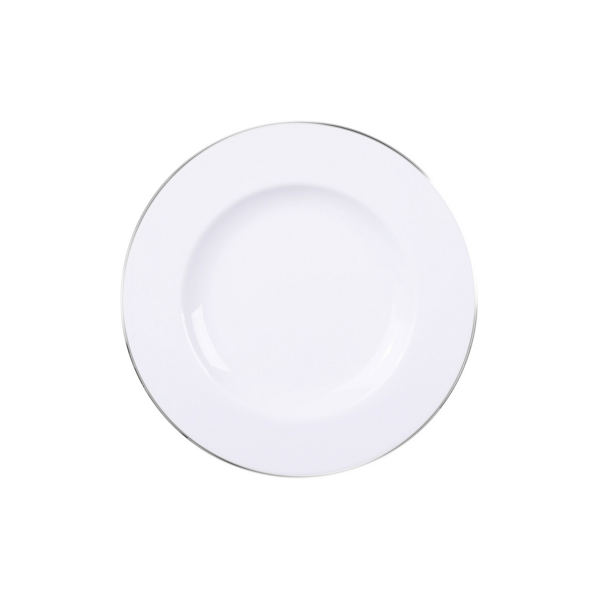 Aparelho de Jantar e Chá 30 Peças Joana em Porcelana Decorada Branca