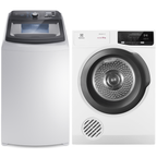 Conjunto Electrolux Lavadora de Roupas 14,5kg Efficient LEE15 + Secadora Piso 12kg SFPL12 220V