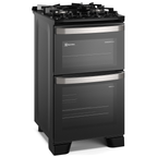 Fogão 4 Bocas Electrolux Experience FE4DP Piso Duplo Forno VaporBake Preto 220V