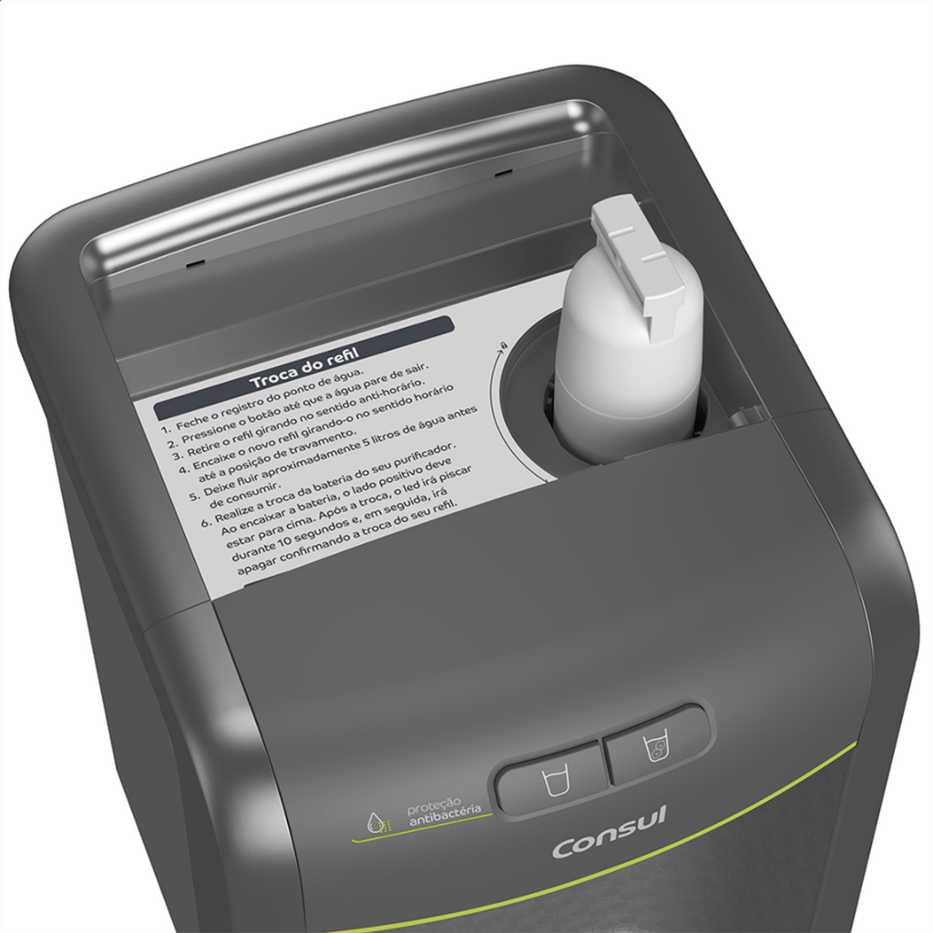 Purificador de Água Consul CPB34AF Proteção Antibactérias Cinza Bivolt