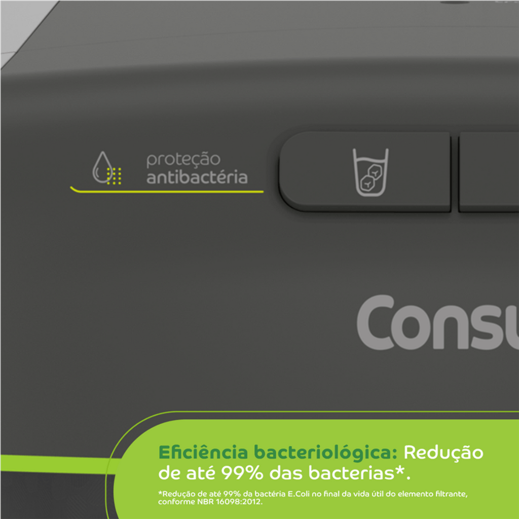 Purificador de Água Consul CPB34AF Proteção Antibactérias Cinza Bivolt