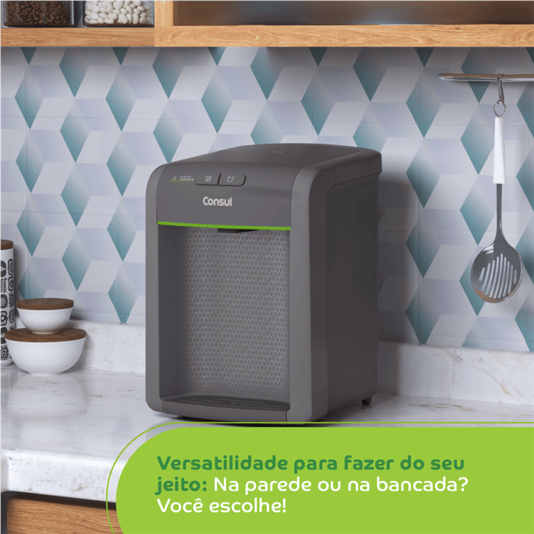 Purificador de Água Consul CPB34AF Proteção Antibactérias Cinza Bivolt