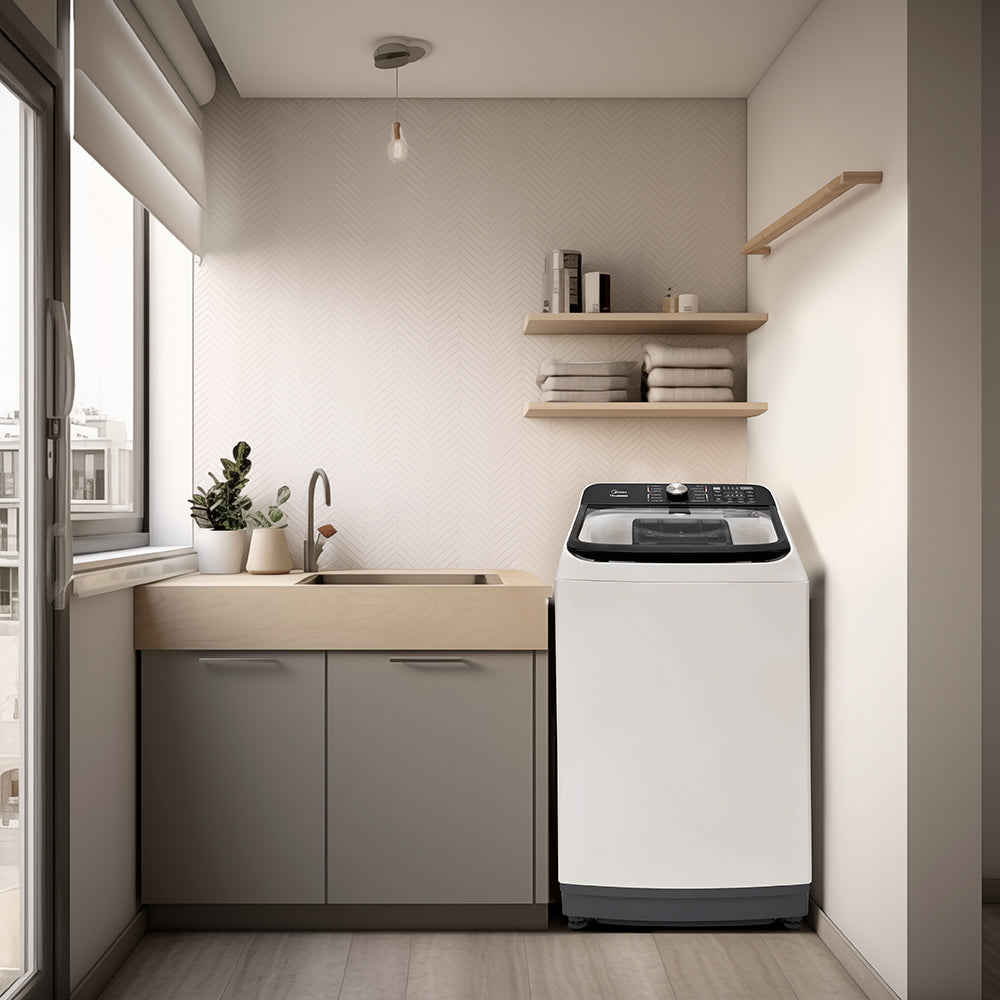 Lavadora de Roupas Midea 15KG Wave Agitador Branco 220V