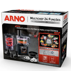 MultiProcessador Arno MultiChef 24 Funções MP72 1000W Preto 220V