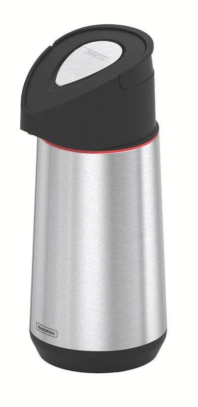 Garrafa Térmica Tramontina Exata em Aço Inox 1,2L Inox/Preto
